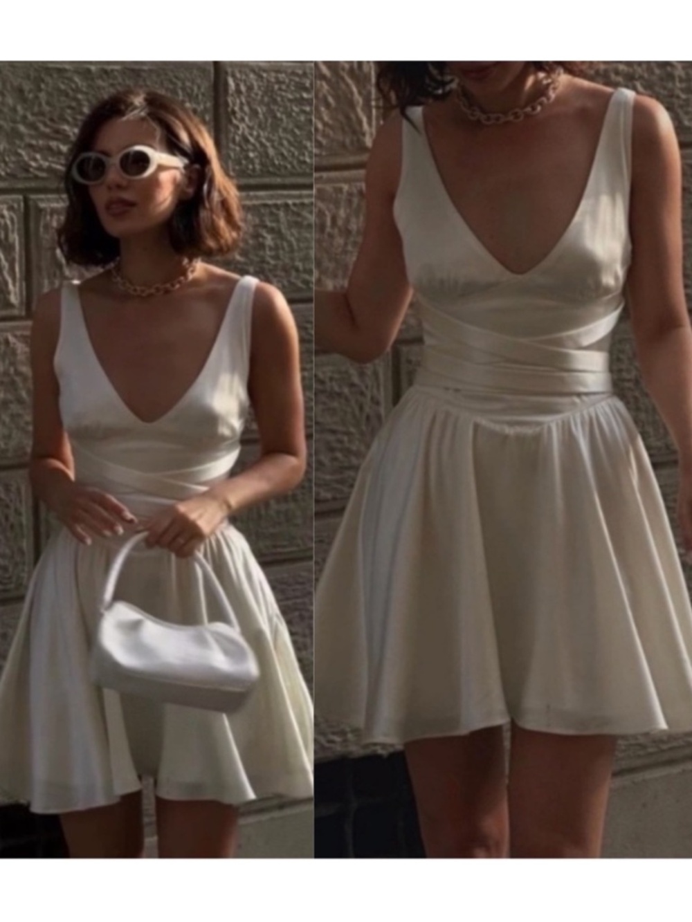 NEW House of CB Shiema Dress Ivory Small